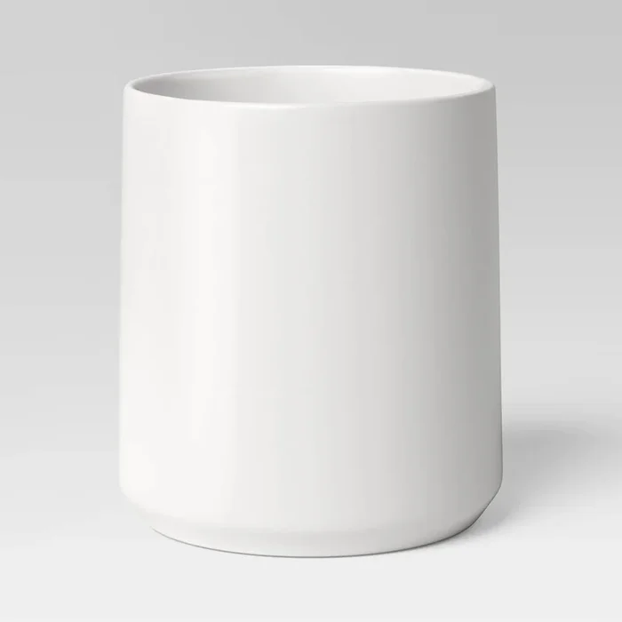 Stoneware Utensil Storage – White