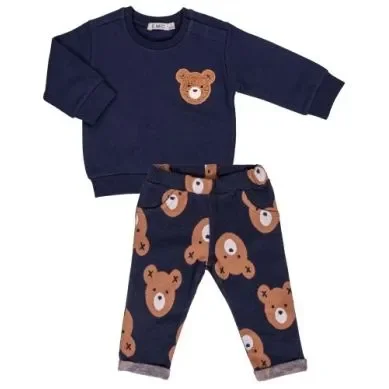 STR. FLEECE AND JACQUARD KNITTED SET