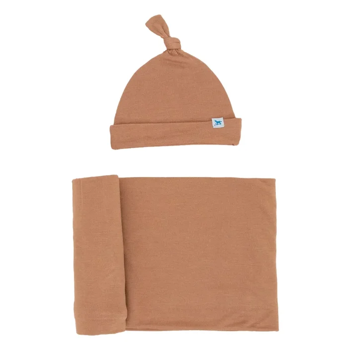 Stretch Knit Swaddle & Hat Set