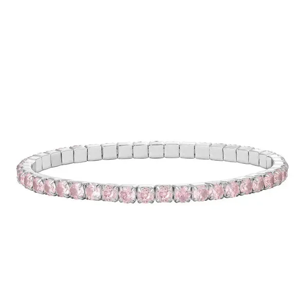 Stretch Tennis Bracelet – Pink