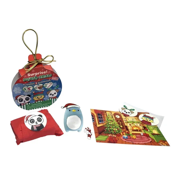 Surprise! Squish-amals Holiday Ornament Edition