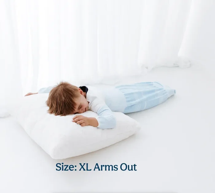 Swaddelini Blue Arms Out™ Long Sleeve Sleep Sack