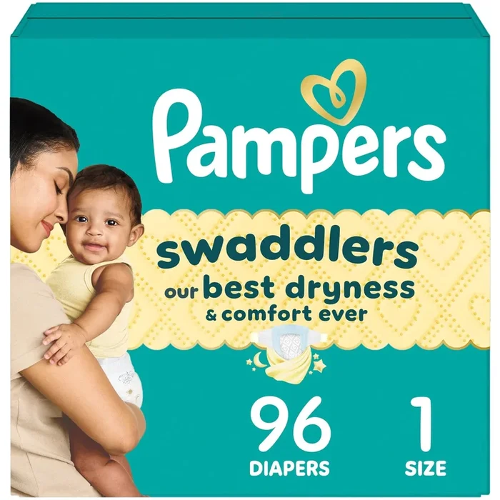 Swaddlers Sensitive Disposable Diapers – Size 1 – 96ct