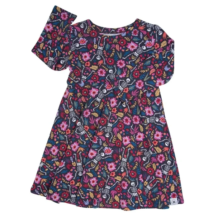 Swirly Girl Dress – Day of the Dead