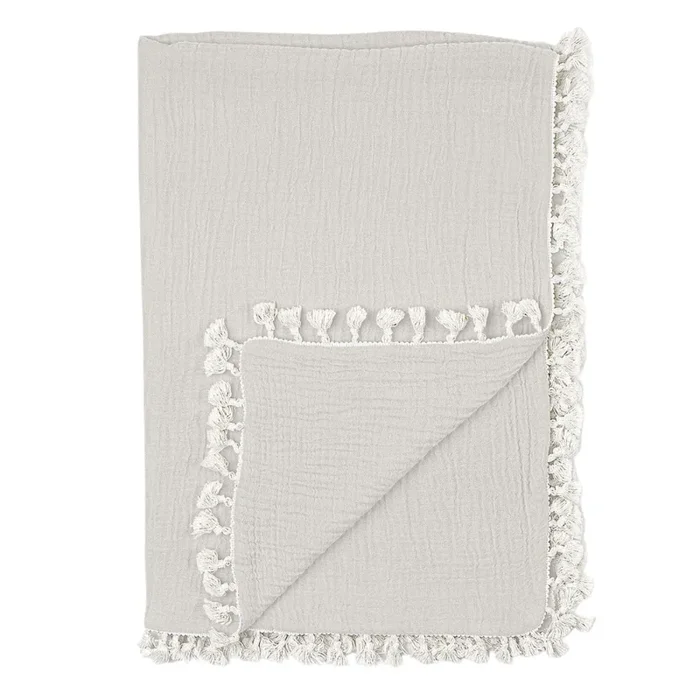Tassel Muslin Blanket