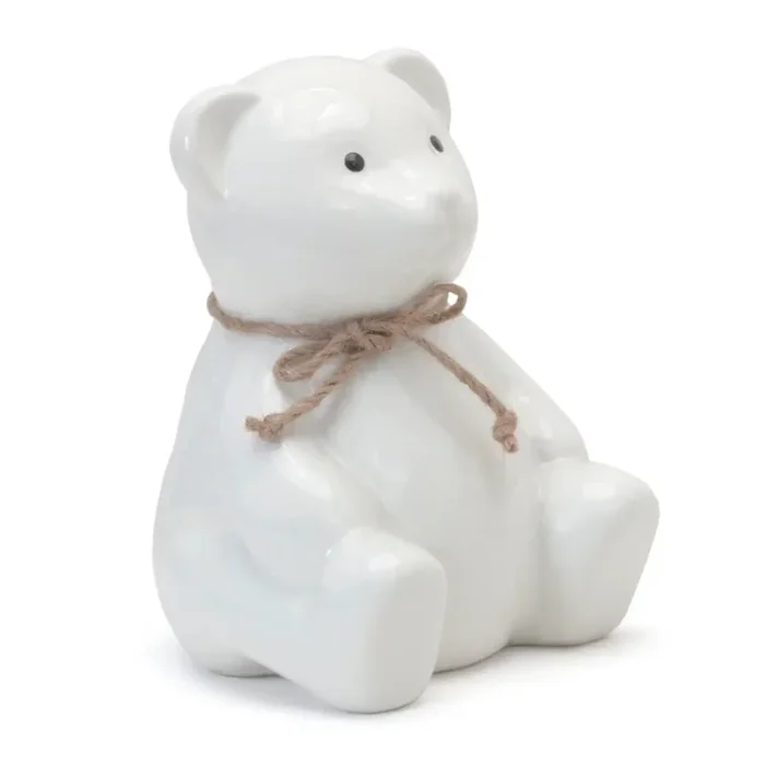 Teddy Bear Bank White