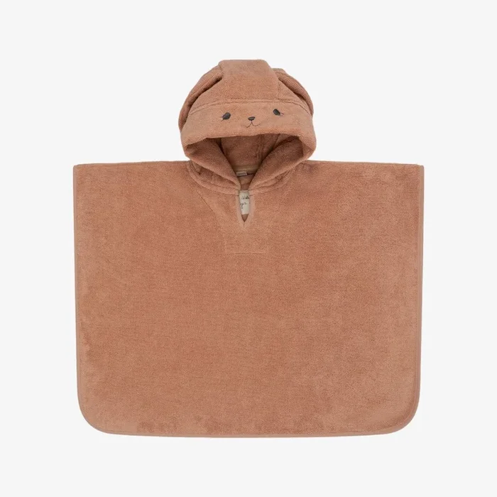 Terry Poncho Animal – Rose Bunny