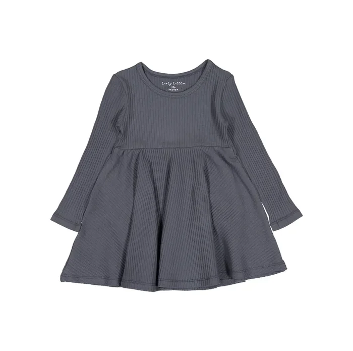 The Long Sleeve Dress – Steel