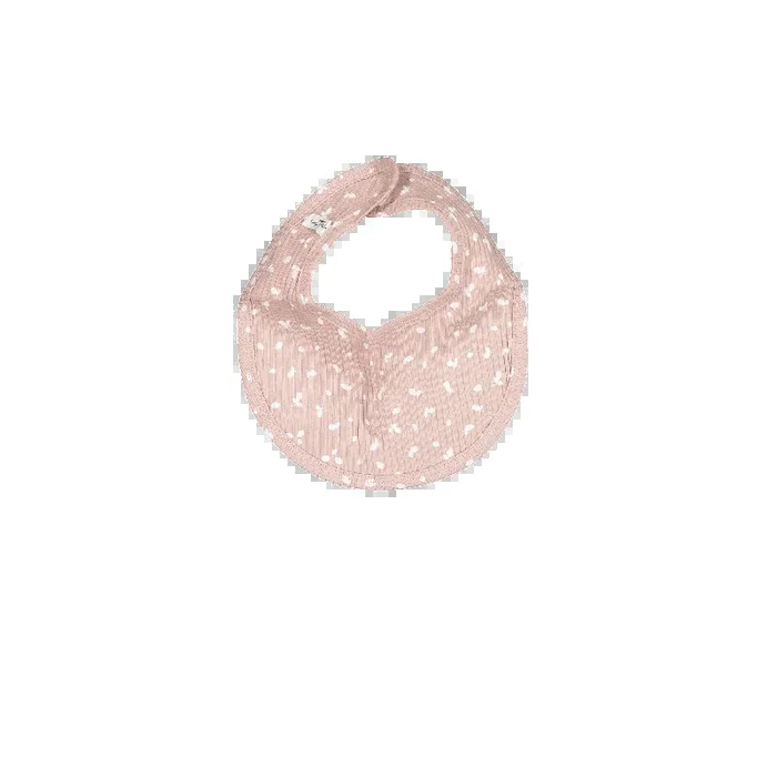 The Printed Bib – Mauve Petal