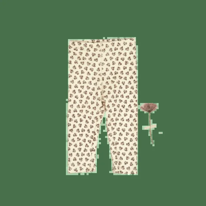 The Printed Legging – Neutral Floral