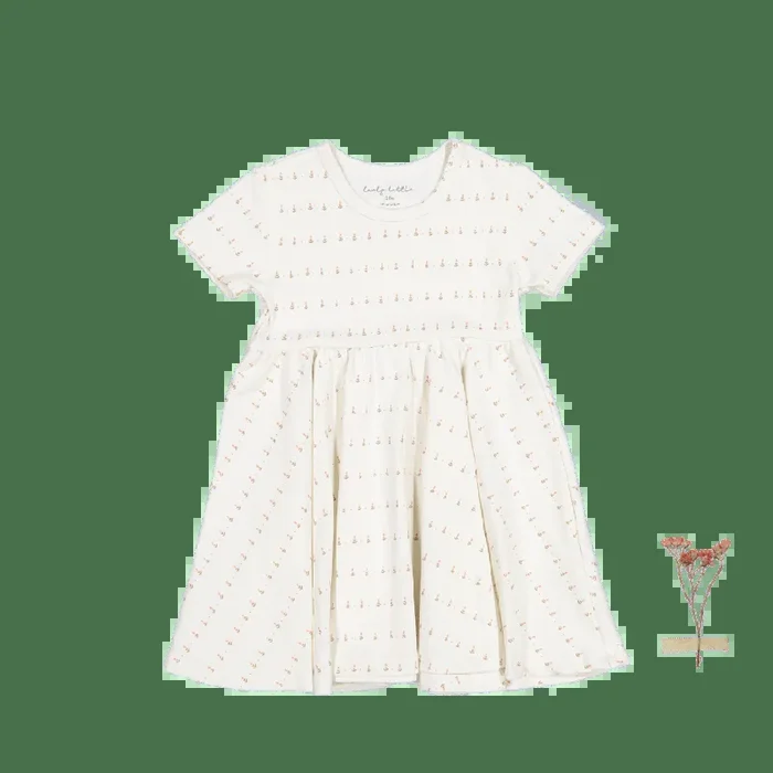 The Printed Short Sleeve Dress – Mini Tulip