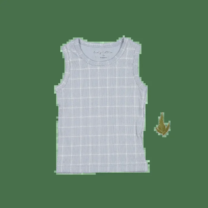 The Printed Tank – Blue Grid