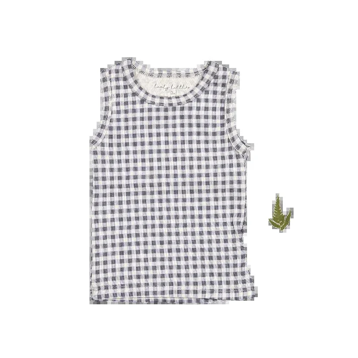 The Printed Tank – Steel Gingham