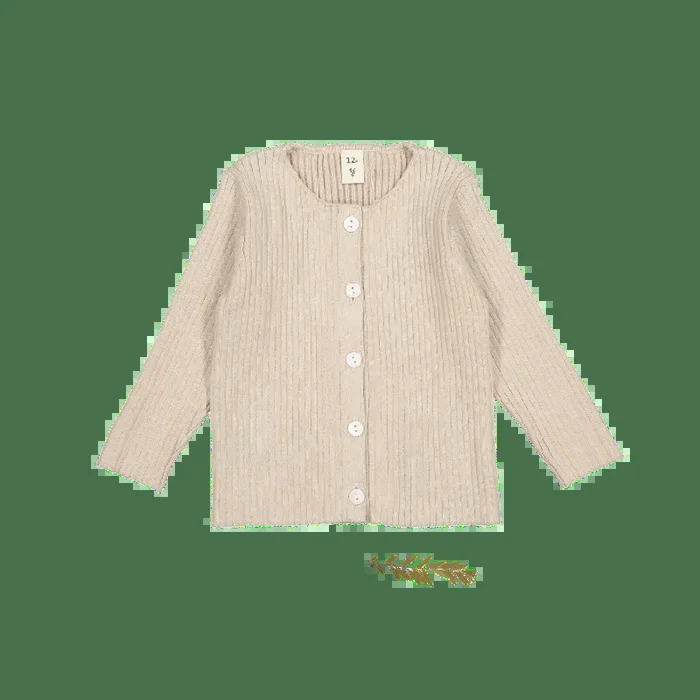 The Ribbed Cardigan – Cream