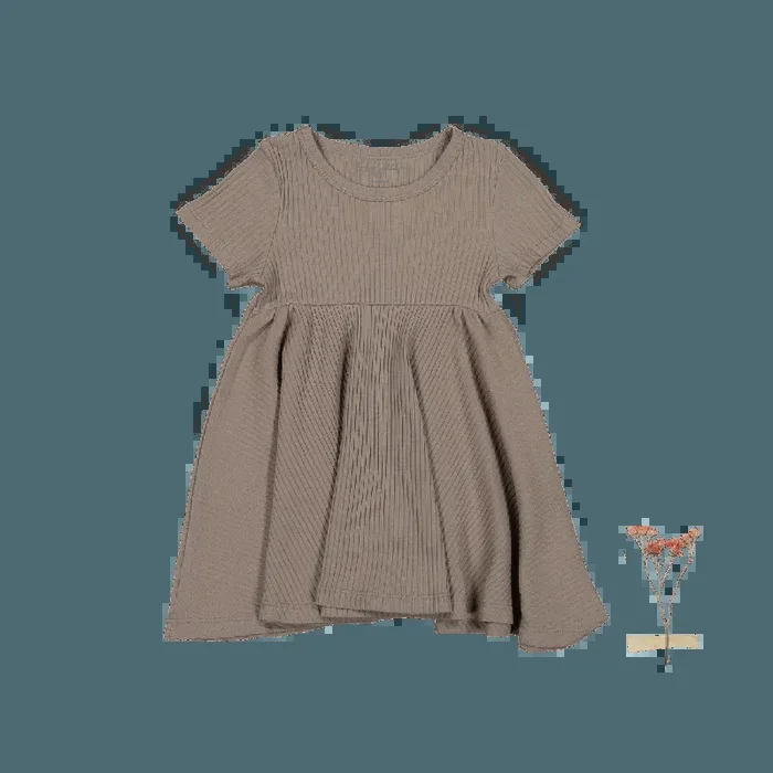 The Short Sleeve Dress – Taupe