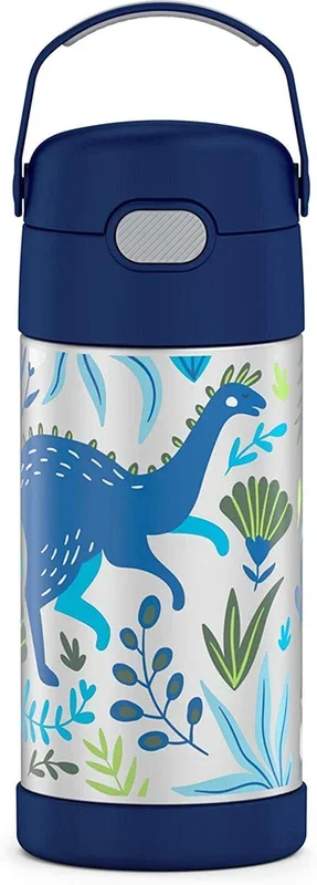Thermos FUNtainer Vacuum Insulated Stainless Steel Straw Water Bottle, 12oz – Dinosaur Kingdom