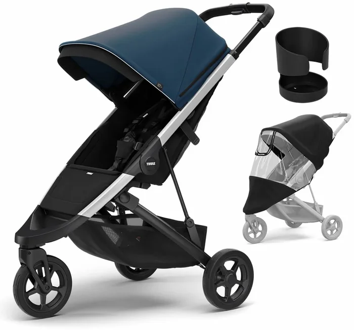 Thule Spring Stroller + Essentials Bundle – Majolica Blue