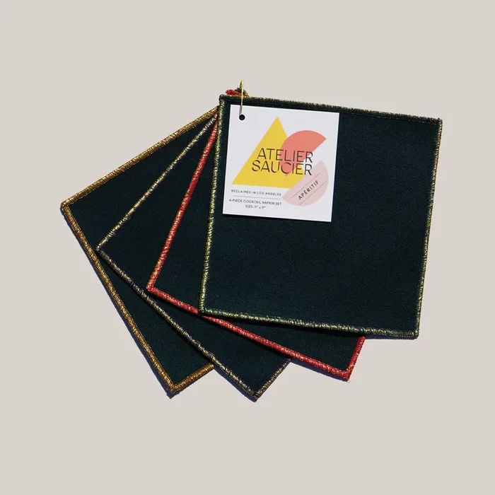 Tinsel Cocktail Napkins | Set Of 4