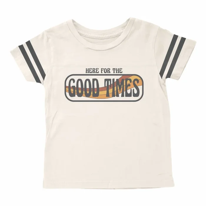 Tiny Whales Good Times Football T-Shirt