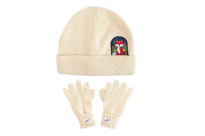 Toddler/kids Beanie & Gloves Set – Fox