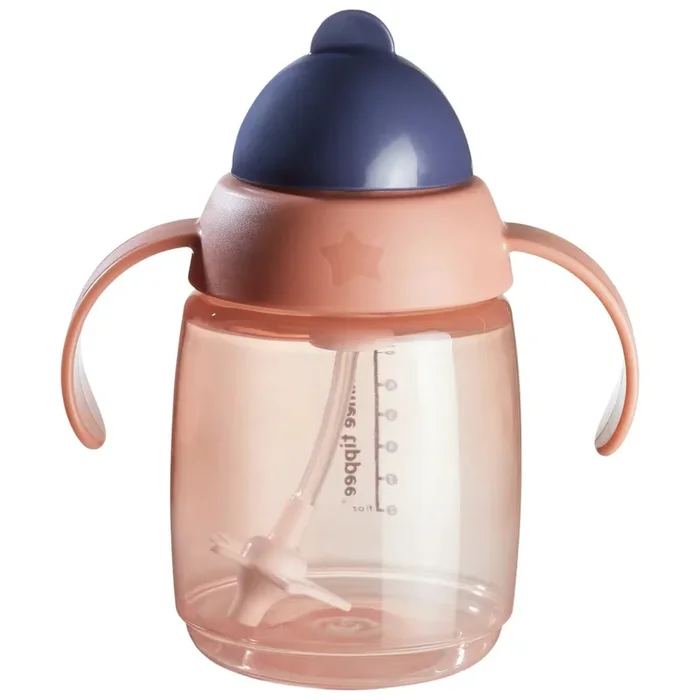 TOMMEE TIPPEE SUPERSTAR WEIGHTED STRAW CUP (6M+, 10OZ, PINK)