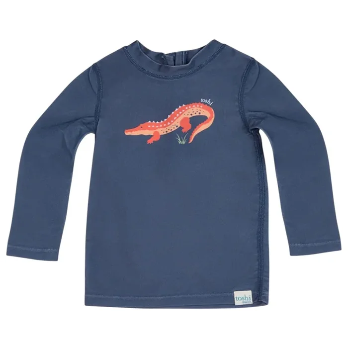 Toshi Swim Rashie L/S Splash Kakadu Moonlight