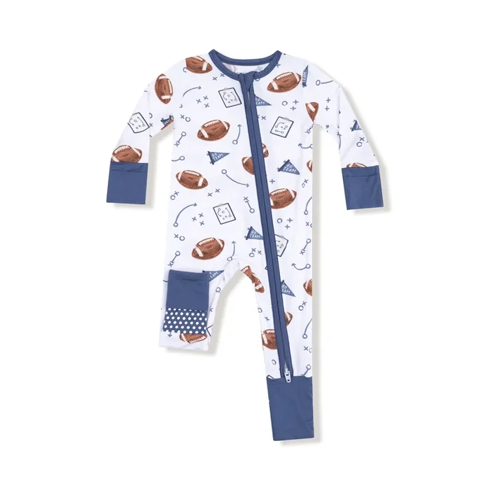 Touchdown Time 2 Way Zipper Romper