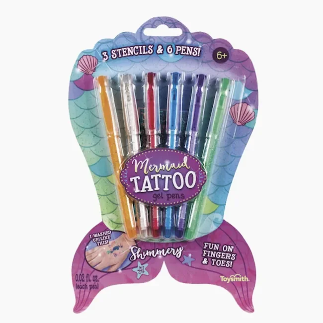 Toysmith Mermaid Tattoo Gel Pens