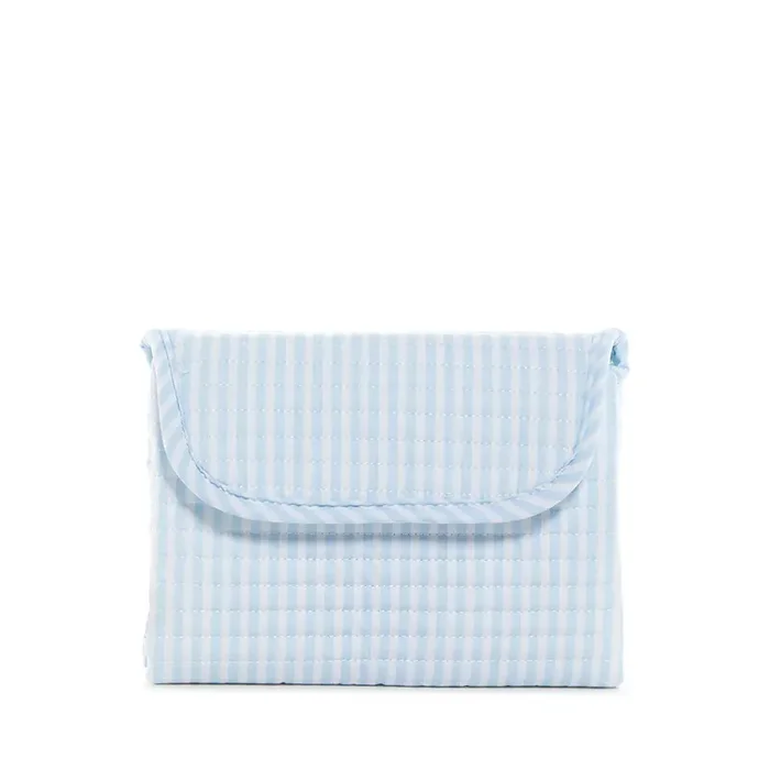 TRVL Blue Pimlico Stripe Quilted Changing Mat