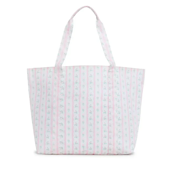 TRVL Pink Ribbon Floral Jumbo XL Tote
