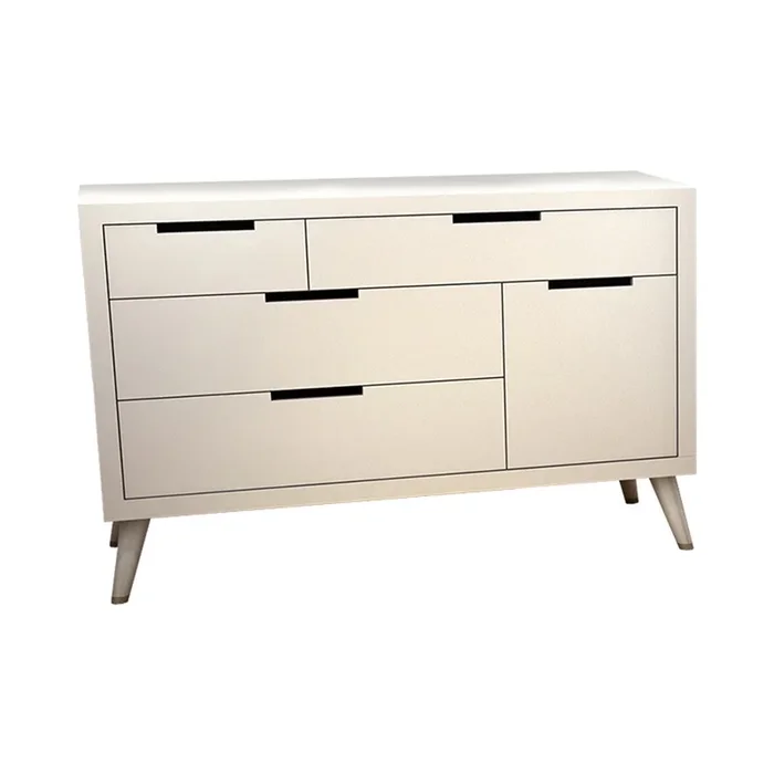 Tulip by Natart Juvenile Soren Collection Double Dresser in White