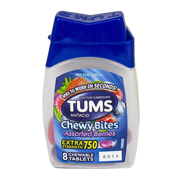 Tums Chewy Bites Mixed Berry – Bottle of 8