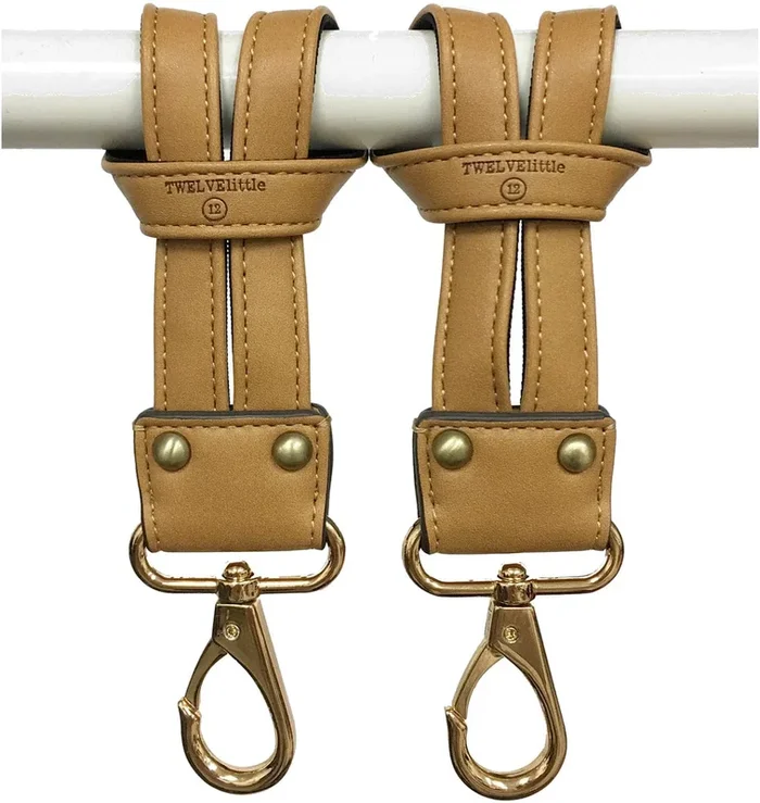 TWELVElittle On-The-Go Stroller Clips – Tan