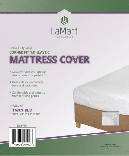 TWIN BED MATTRESS COVER WITH ELASTIC