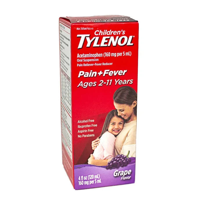 Tylenol Children’s Oral Suspension Grape Flavored – 4 oz.