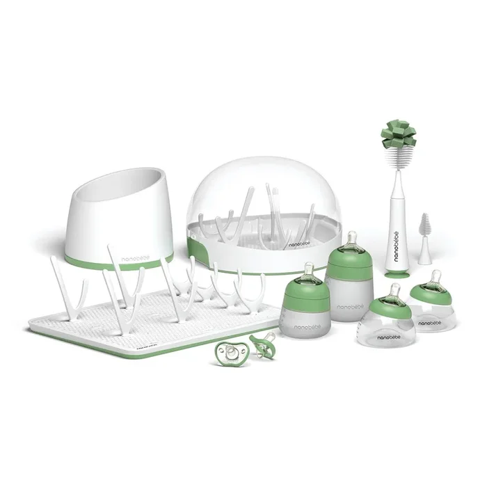 Ultimate Newborn Baby Bottle Feeding Set | Sage