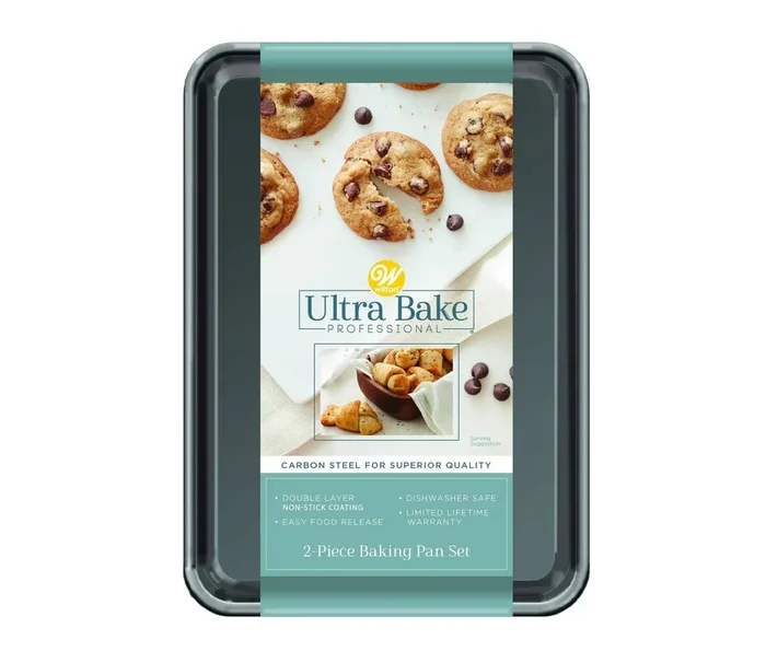 Ultra Bake Pro 2pc 7×10 Cookie Sheet Set