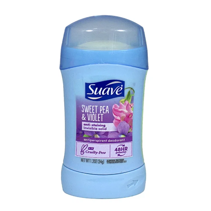 UNAVAILABLE – Suave Invisible Solid Sweet Pea & Violet Deodorant – 1.2 oz.