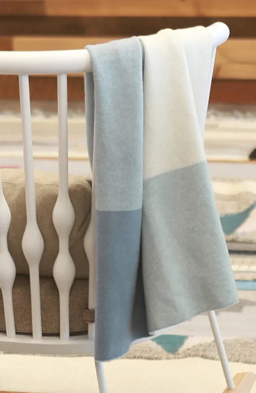 UPPAbaby Knit Blanket in Blue Multi/Color Block