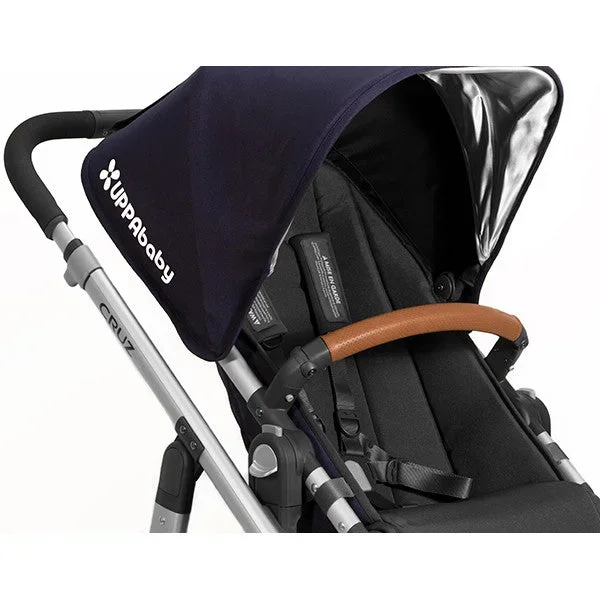UPPAbaby Leather Bumper Bar Cover In Saddle Fits Vista, Cruz And Rumbleseat 2015 And Later