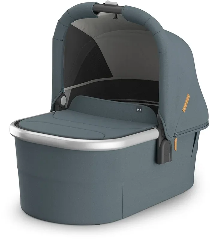UPPAbaby Vista, Cruz, Ridge Bassinet V3 – Callum (Stone Blue / Silver Frame)