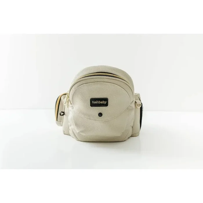 Vegan Leather Hip Seat Baby Carrier – Cream