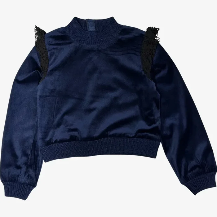 Velvet Top – Navy