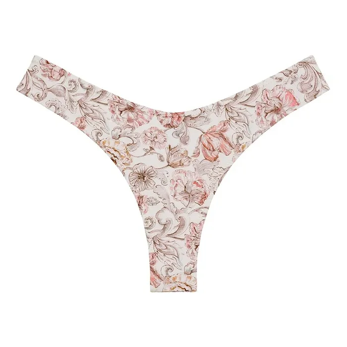 Venecia Floral Added Coverage Lulu (zig-zag Stitch) Bikini Bottom