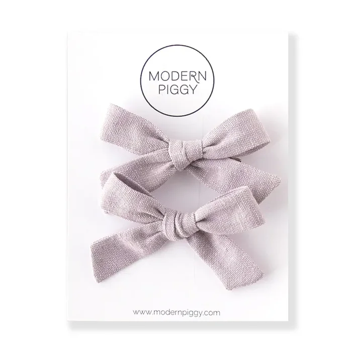 Verbena | Pigtail Set – Hand-tied Bow