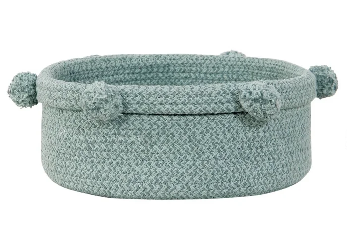 Vintage Blue Storage Basket Tray