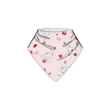 Vintage Christmas Trees Pink – Bandana Bib