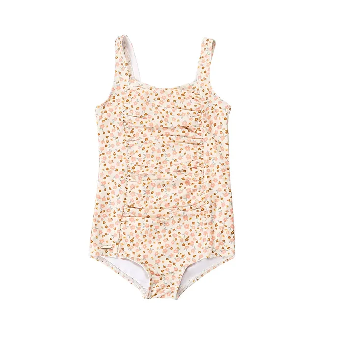 Vintage Girls 1 Piece Swimsuit | Upf + Recycled – Sunset Meadow