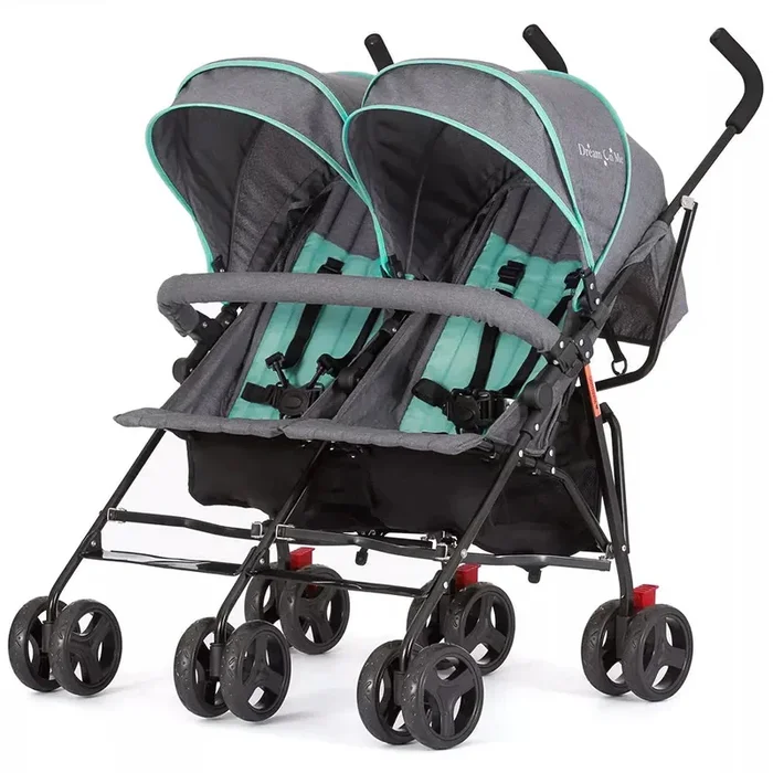 Volgo Twin Umbrella Stroller in Mint