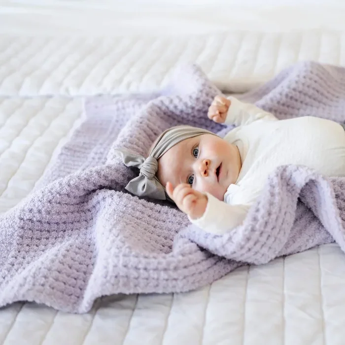 Waffle Knit Receiving Blanket
